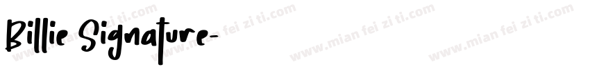 Billie Signature字体转换